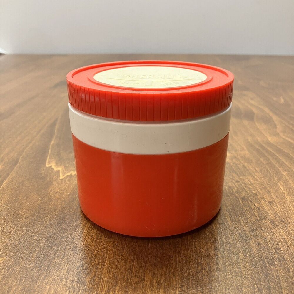 Vintage THERMOS King-Seeley Insulated Jar 8oz Red Food Soup Model 1155/3